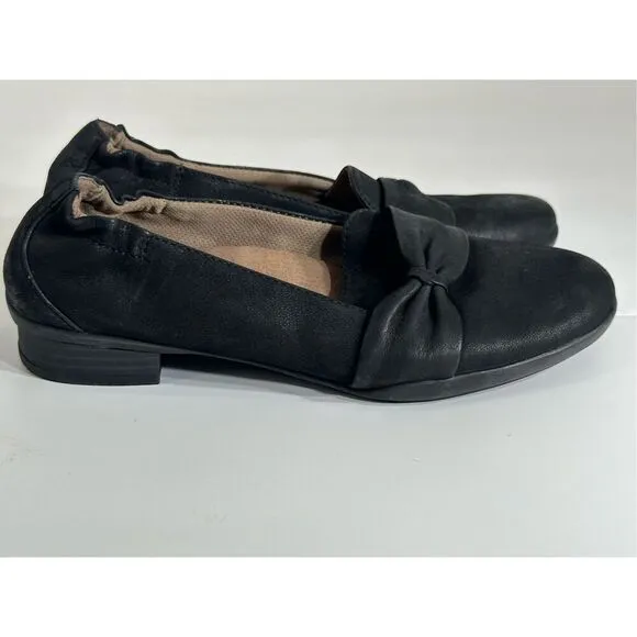 Dansko Karen black leather loafers size 37 (6.5)