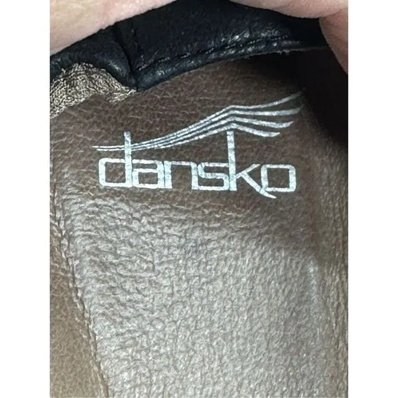 Dansko Karen black leather loafers size 37 (6.5)