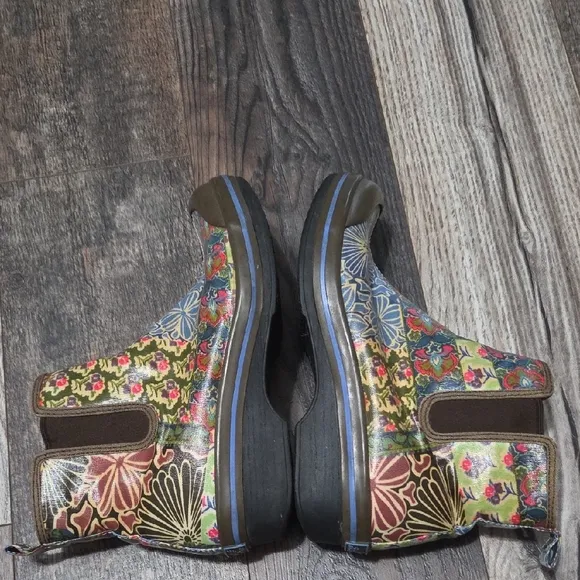 Dansko Multicolor Floral Ankle Boots