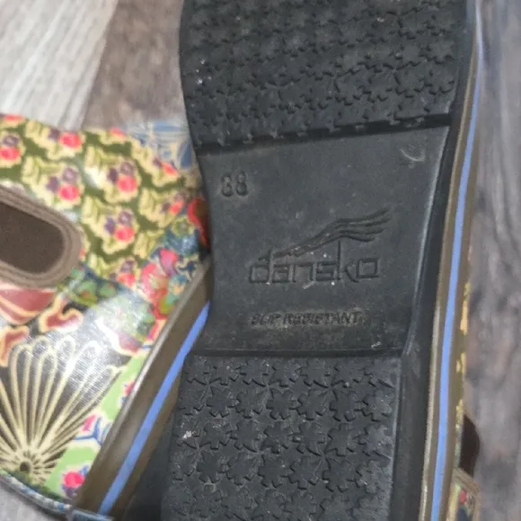 Dansko Multicolor Floral Ankle Boots