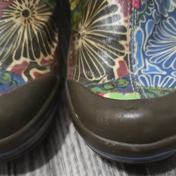 Dansko Multicolor Floral Ankle Boots