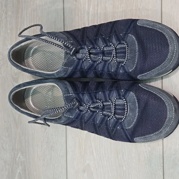 Dansko Women Leather Oitdoor Blue Casual Shoes Sneakers Sz 41/10.5-11
