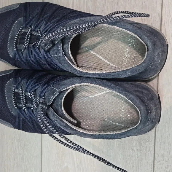 Dansko Women Leather Oitdoor Blue Casual Shoes Sneakers Sz 41/10.5-11