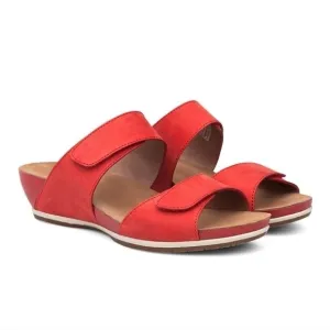 Dansko Women Wedge ViennaTomato Milled Nubuck Sandals Leather Shoes  42/11.5-12