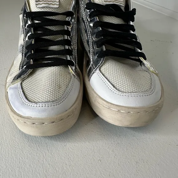Designer Italian Piranha Sneaker Casual Blackk and White - size 38 EU US 8