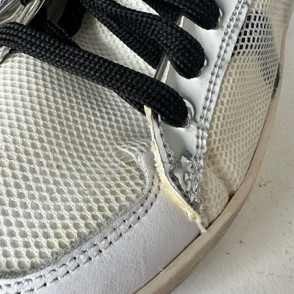 Designer Italian Piranha Sneaker Casual Blackk and White - size 38 EU US 8