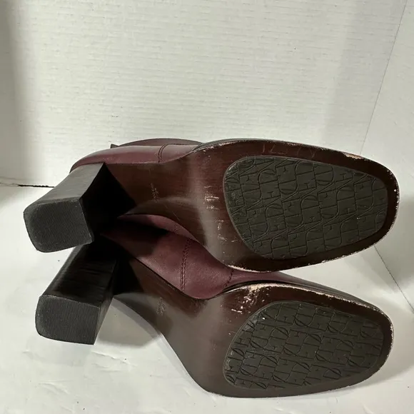 Diane Von Furstenberg Leather Boots Sz 9 1/2