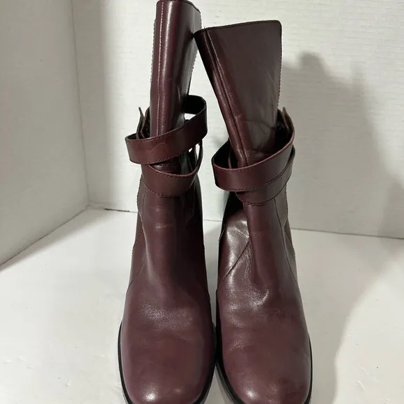 Diane Von Furstenberg Leather Boots Sz 9 1/2