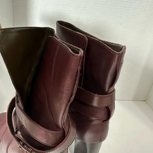 Diane Von Furstenberg Leather Boots Sz 9 1/2