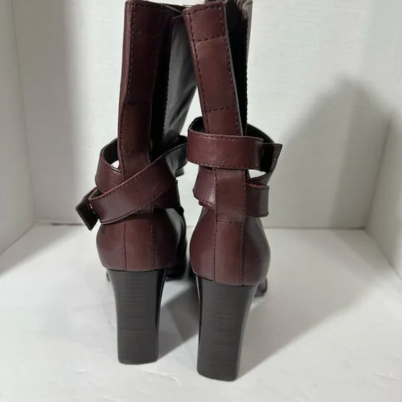 Diane Von Furstenberg Leather Boots Sz 9 1/2