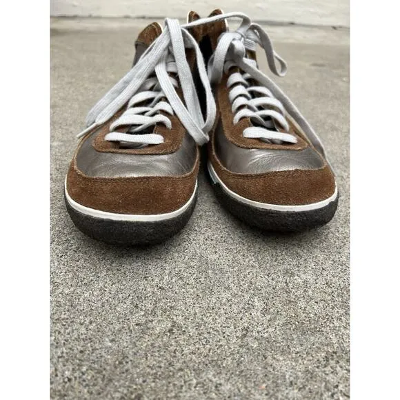 Diesel Mens Sneakers Suede and Silver Leather