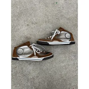 Diesel Mens Sneakers Suede and Silver Leather