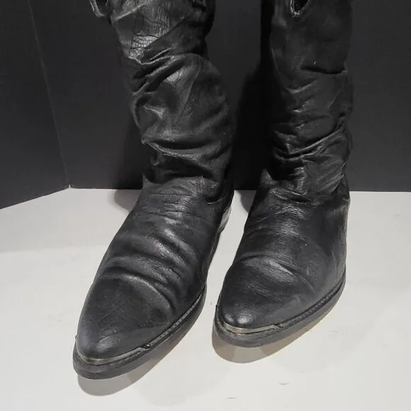 Dingo Men's Black Leather Western Cowboy Boots