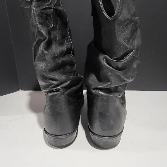 Dingo Men's Black Leather Western Cowboy Boots