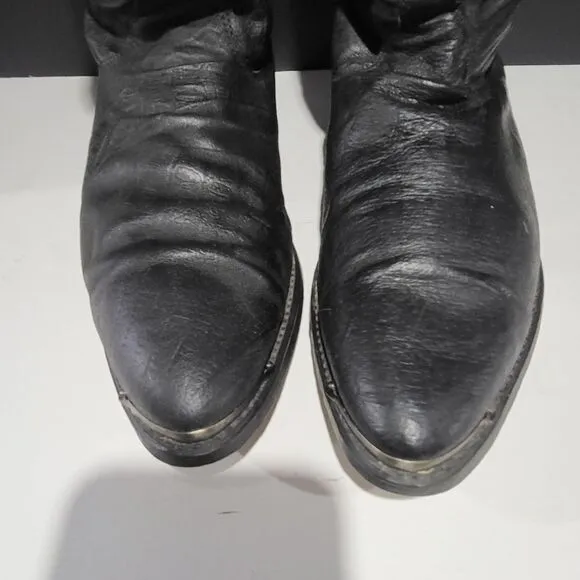 Dingo Men's Black Leather Western Cowboy Boots