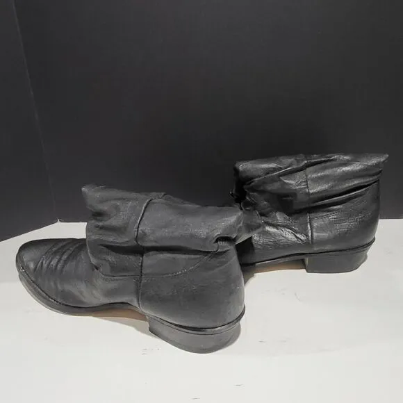 Dingo Men's Black Leather Western Cowboy Boots
