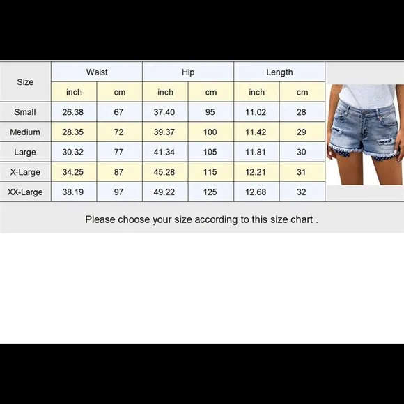 Distressed denim cutoff shorts jeans ripped