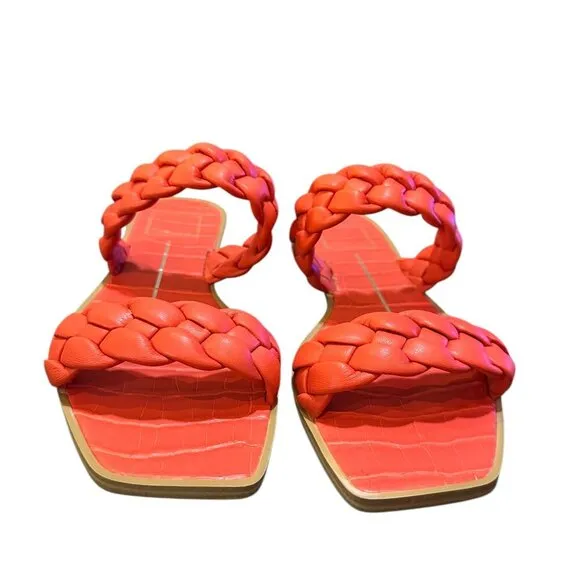 Dolce Vita Indy Slide Sandals - Size 6.5 - Color: Persimmon Stella