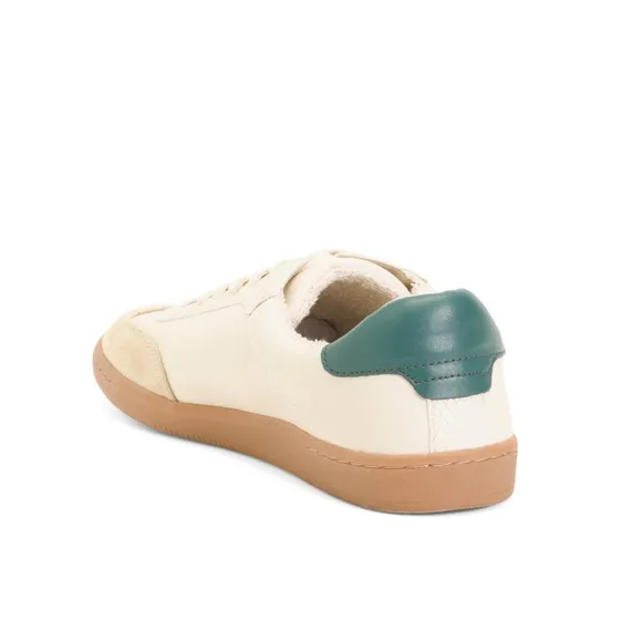 Dolce Vita Nelson Lace Up Sneakers White, Cream &amp; Green Women’s Size 8