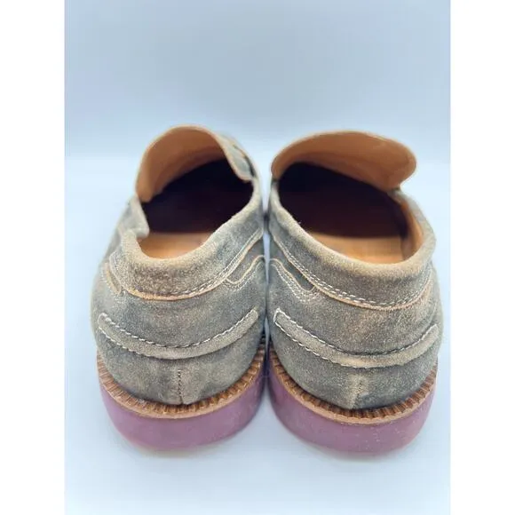 Donald J. Pliner Enzio-Ma Mens Distressed Suede Leather Loafers Size 11🛒