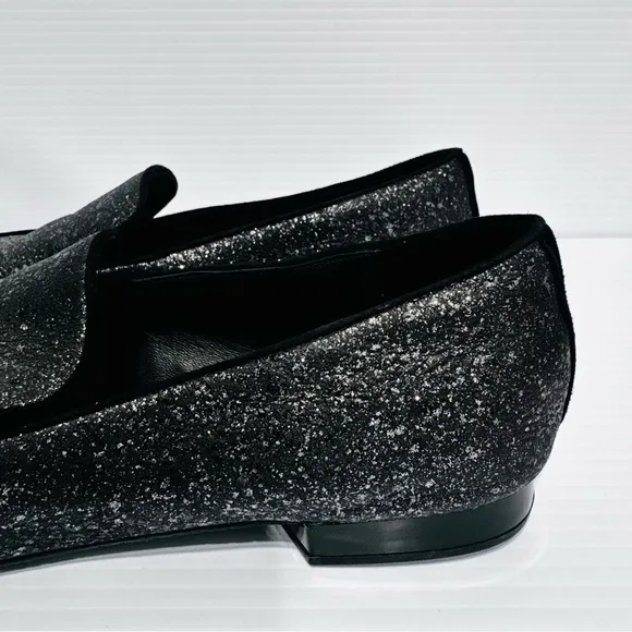 Donald J Pliner Honey Black Slip On Loafers Size 7.5