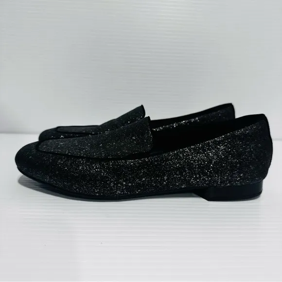 Donald J Pliner Honey Black Slip On Loafers Size 7.5