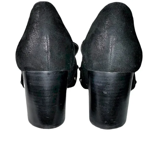 DONALD J. Pliner Loafers Leather Studded Heeled