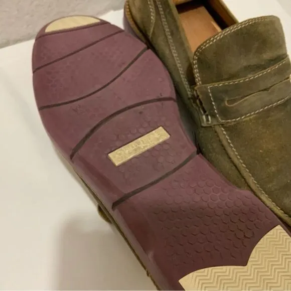 Donald J. Pliner Enzio-Ma Mens Distressed Suede Leather Loafers Size 11.5