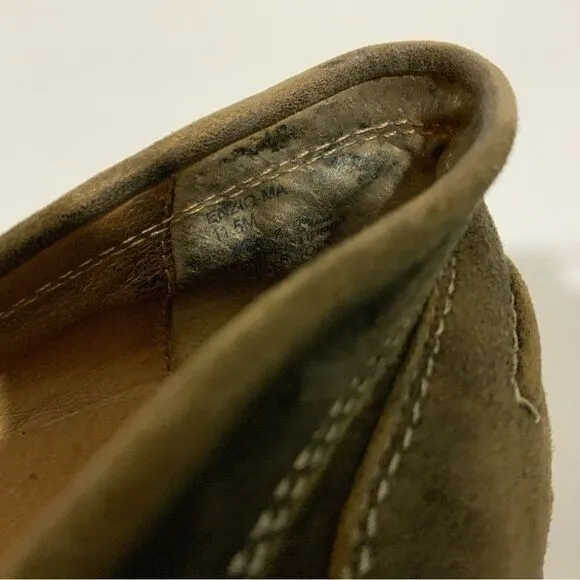 Donald J. Pliner Enzio-Ma Mens Distressed Suede Leather Loafers Size 11.5