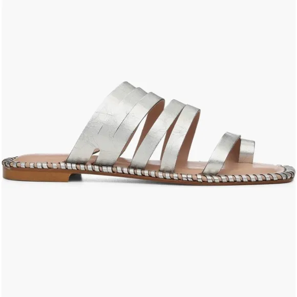 DONALD PLINER SANDALS Emmaline Croc Strappy Sandal LEATHER