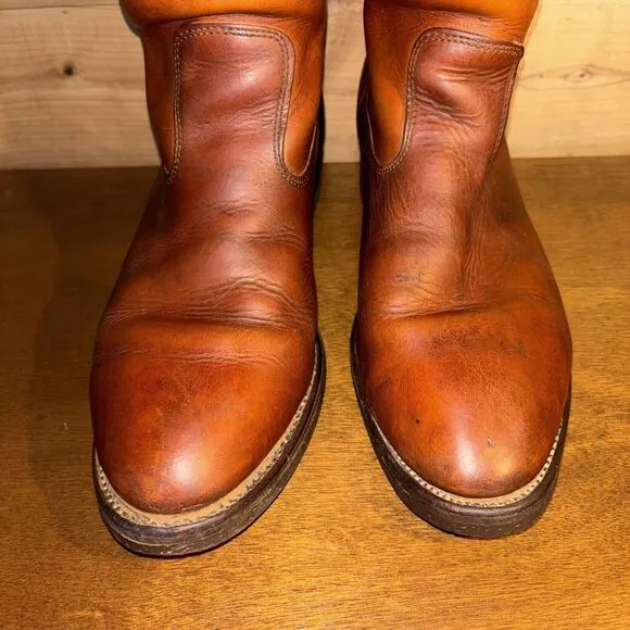 Double-H Richland Cowboy Boot Men 10 Brown Leather Western Work Street Urban