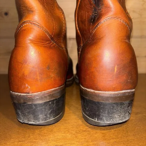 Double-H Richland Cowboy Boot Men 10 Brown Leather Western Work Street Urban