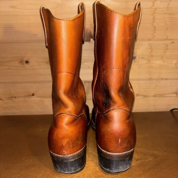 Double-H Richland Cowboy Boot Men 10 Brown Leather Western Work Street Urban