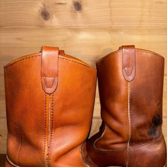 Double-H Richland Cowboy Boot Men 10 Brown Leather Western Work Street Urban