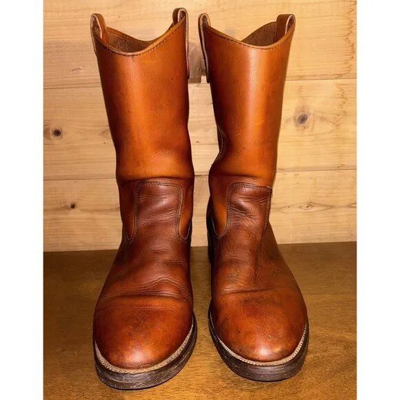 Double-H Richland Cowboy Boot Men 10 Brown Leather Western Work Street Urban