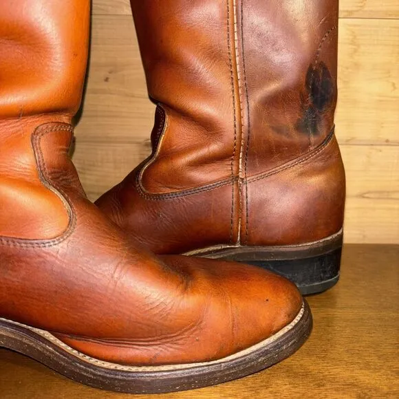 Double-H Richland Cowboy Boot Men 10 Brown Leather Western Work Street Urban