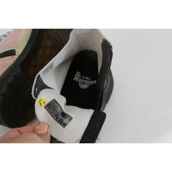 Dr. Martens 1460 Pascal Iridescent 8-Eye Boot Rainbow Boots Size 2