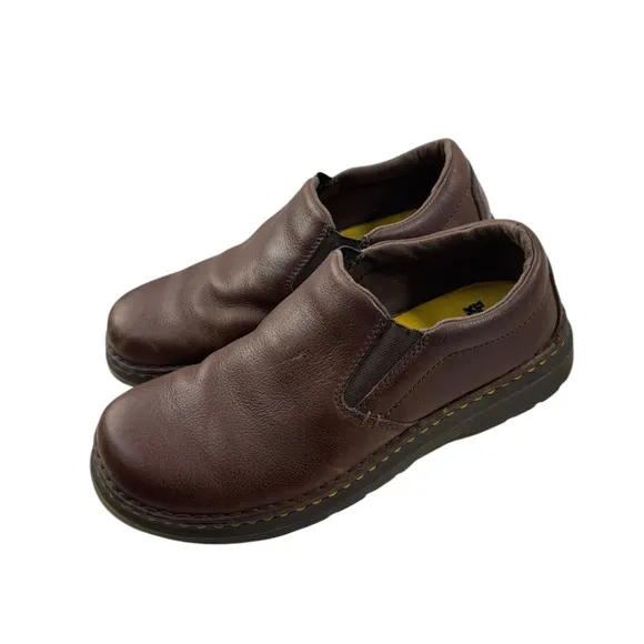 Dr. Martens Boyle Loafers Men's Size 10 Medium Brown Leather Slip-On