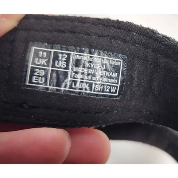 Dr. Martens Kids Sz. 12 Junior Kyle Leather Sandals in Black