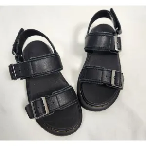 Dr. Martens Kids Sz. 12 Junior Kyle Leather Sandals in Black