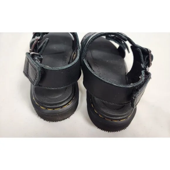 Dr. Martens Kids Sz. 12 Junior Kyle Leather Sandals in Black