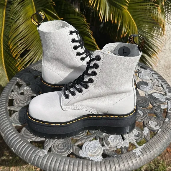 Dr. Martens Platform Leather Boots