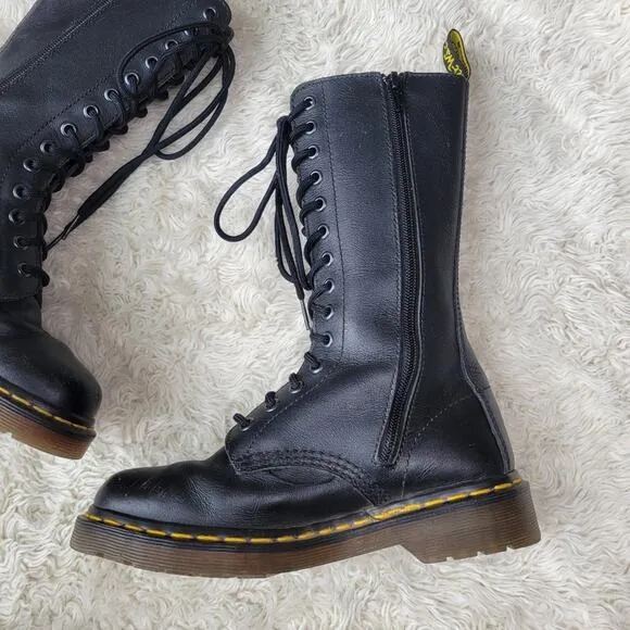 Dr Martens Rare Kiele Cherry Blossom Tall Boots Womens 6