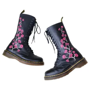 Dr Martens Rare Kiele Cherry Blossom Tall Boots Womens 6