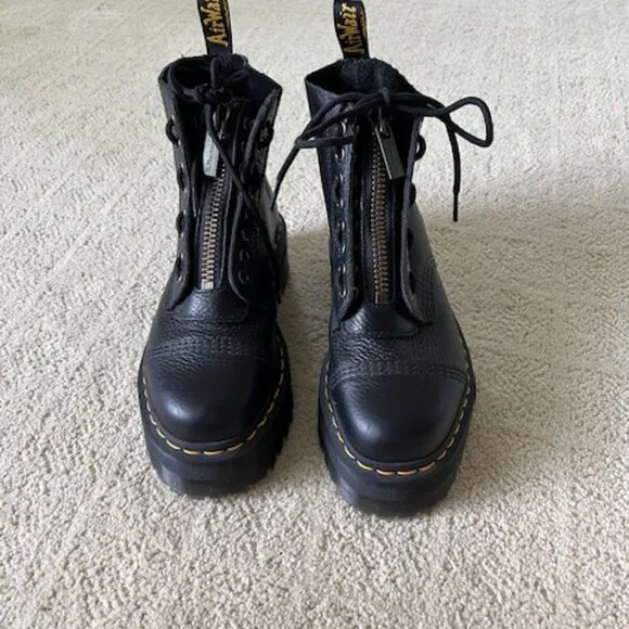 Dr. Martens Sinclair Miller Napa Leather Platform Boots