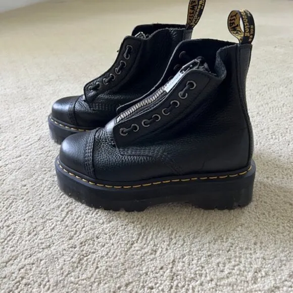 Dr. Martens Sinclair Miller Napa Leather Platform Boots