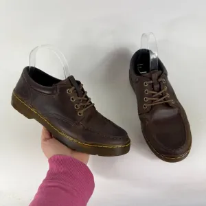 Dr. Martens Wilmot Low Loafers Women's 9 Crazy Horse Leather Lace-Up Low Top