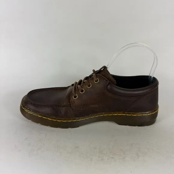 Dr. Martens Wilmot Low Loafers Women's 9 Crazy Horse Leather Lace-Up Low Top