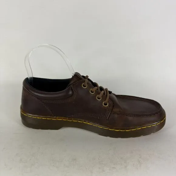 Dr. Martens Wilmot Low Loafers Women's 9 Crazy Horse Leather Lace-Up Low Top