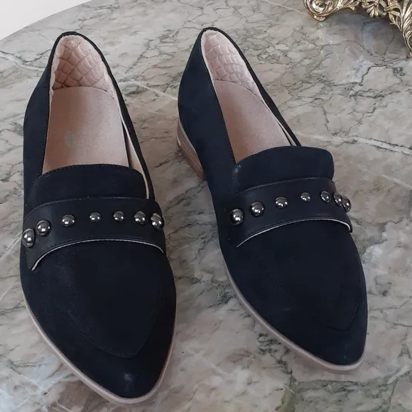 Dr. Scholl's shoes leather loafers